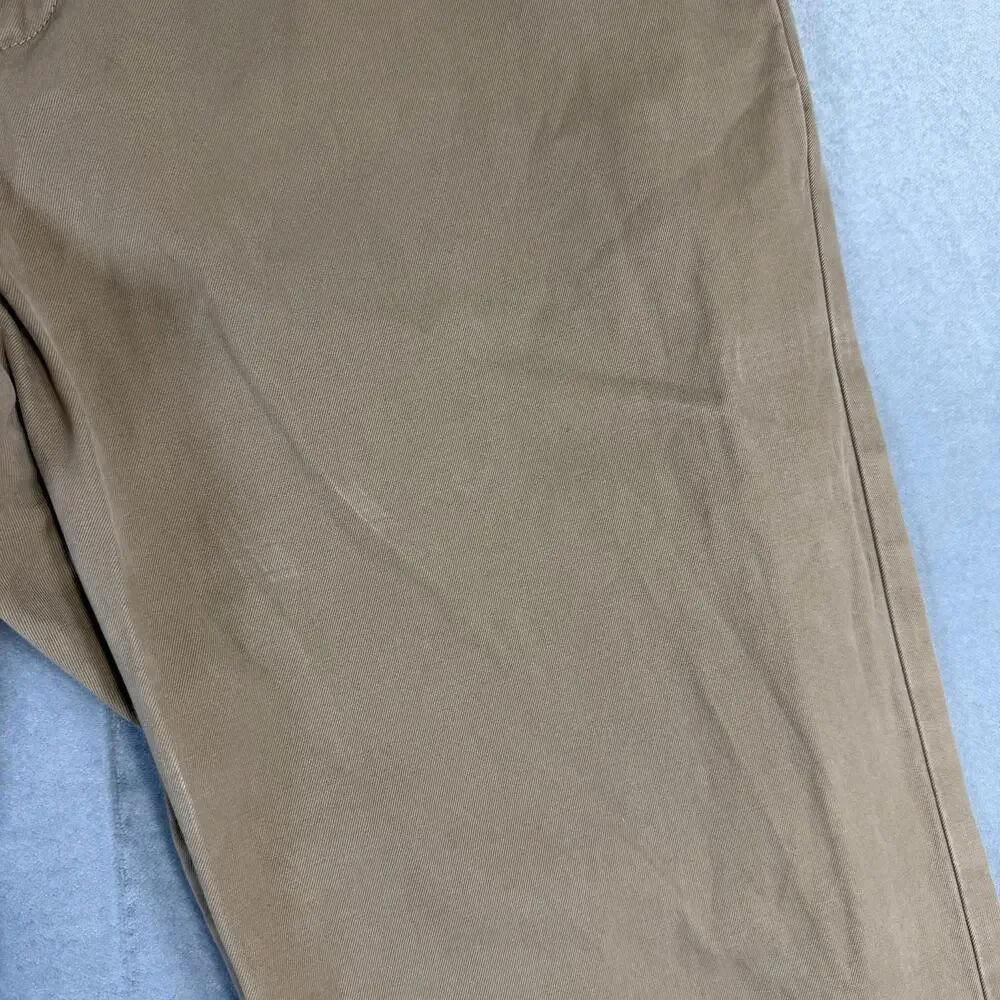 Banana Republic Gavin Chino Pants Mens 33x30 Khaki Straight Cotton Twill